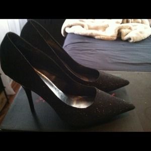 *Reserved*Anne Michelle Black Sparkly Pumps