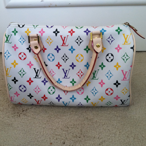 Louis Vuitton white monogram handbag