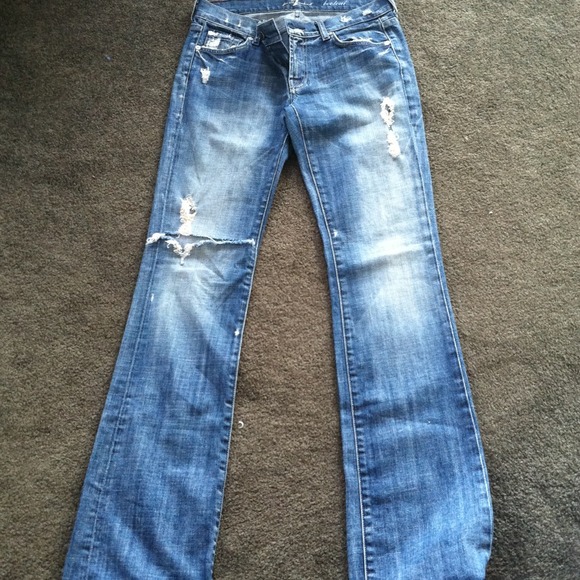 Sevens Distressed Bootcut