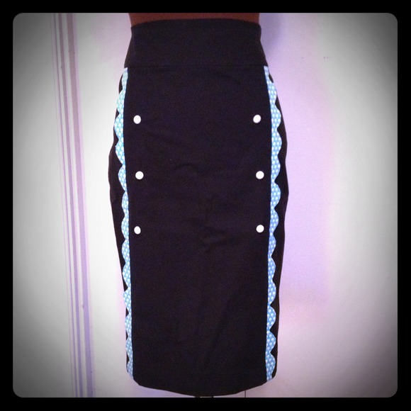SOLD ! One of a kind scalloped sailor style pencil