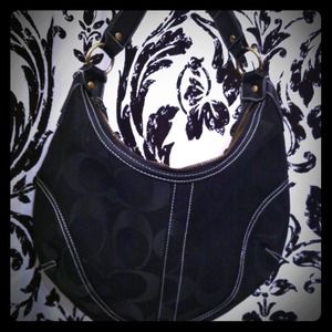 AUTHENTIC Signature C Coach Hobo purse