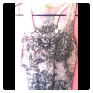 Blue & White tank top