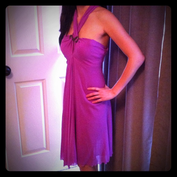 Just Cavalli silk orchid dress
