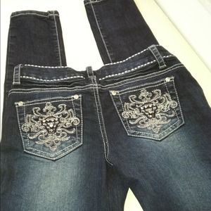 SOLD !!!! Rhinestone Jeans by Culture