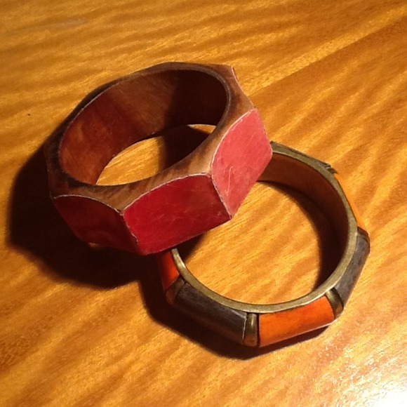 Chunky bangle set. Both for $15 or one for $9.