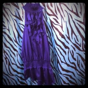 Royal blue halter choker Top <3