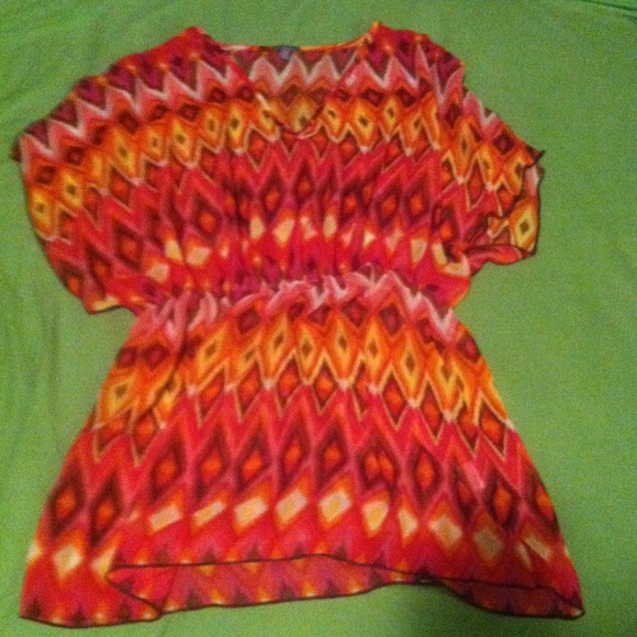 ❌SOLD Bright and Beautiful Sheer Top