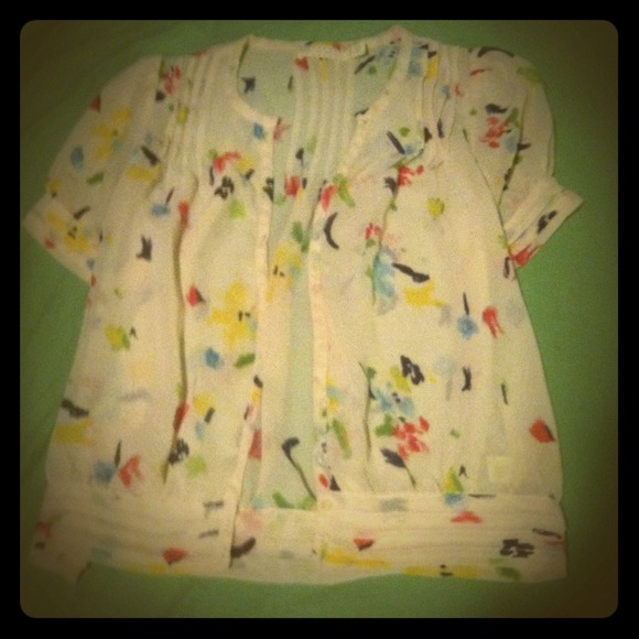 ❌SOLD Sheer Cream Colored Urban Outfitters Top