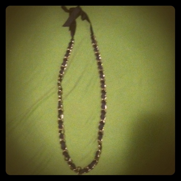 ❌SOLD Chain Link and Ribbon Necklace