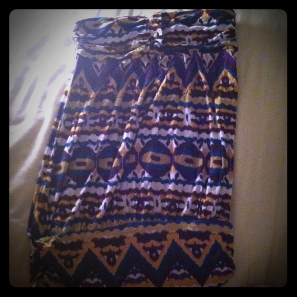 🔴RESERVED for @aanderson018 Tribal print tube top