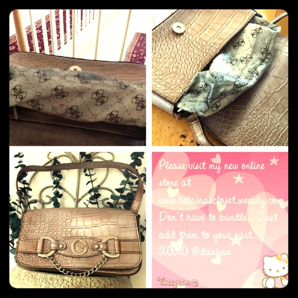 SOLD...Animal print Guess handbag!!!$9