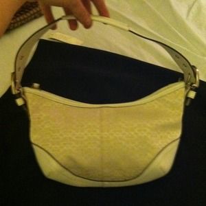 White Coach Bag - Worn Once!