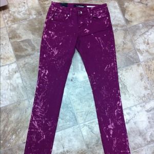 Jeans - NEW Pink& faded white acid splatter design skinny Jeans - NEW Pink& faded white acid splatter design skinny