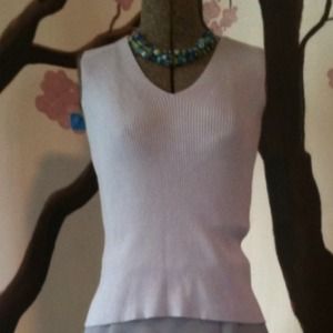Pale blue/grey v neck sweater tank