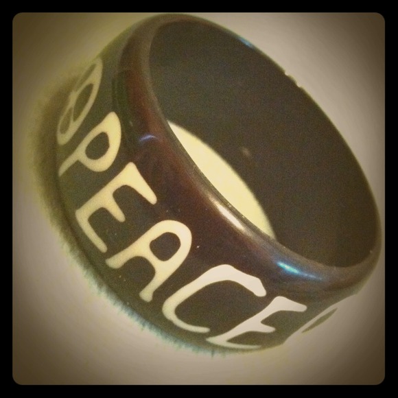 Wooden Peace bangle