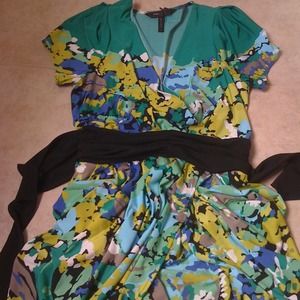 BCBG MAXAZRIA Green Dress