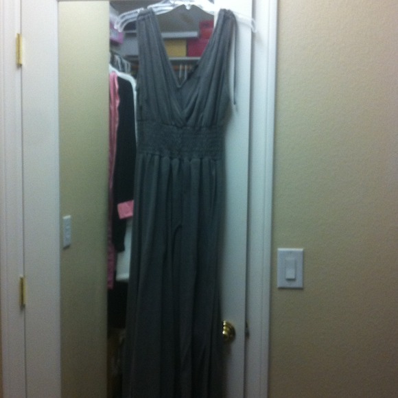 ***Reserved****Simple grey cotton dress