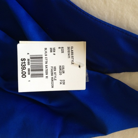 Royal blue cocktail dress-NWT - Picture 3 of 3