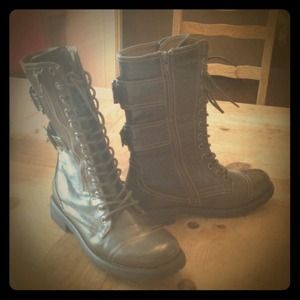 Brown Combat Boots
