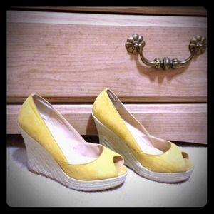 Bundled for @bunkie   Mustard Yellow Wedges