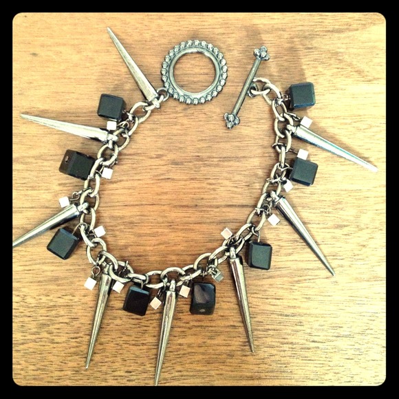 Spike charm bracelet