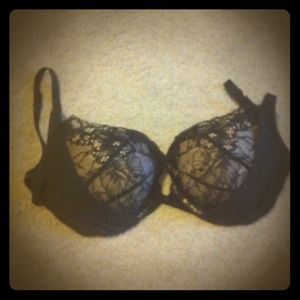 Vs Black lace push up bra 34d