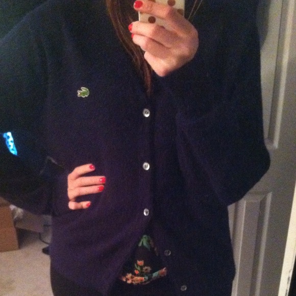 Vintage Lacoste boyfriend cardigan