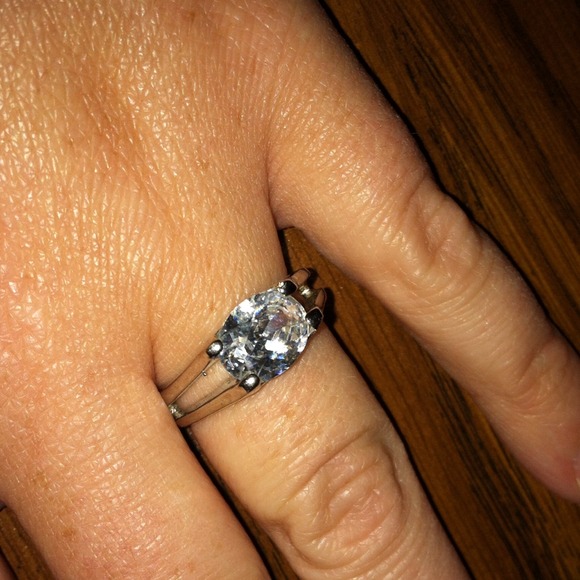 Silver ring with Cubic Zirconia