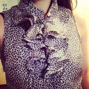 *Reduced!* J. Crew Ruffle Sleeveless Blouse