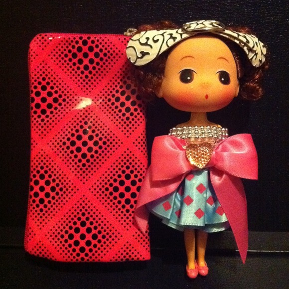 Multipurpose pouch w/ Doll ( Pink )