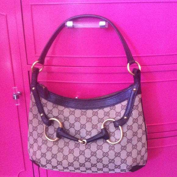 SOLD  Authentic Gucci Buckle Hobo Bag
