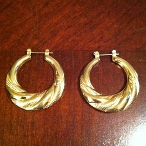 Gold Tone Hoops