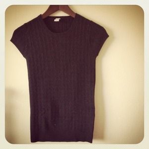 GAP Cable Knit Top Black