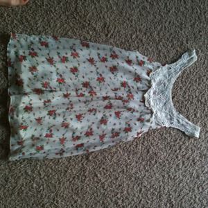 SOLD BOGO REDUCED Floral and Lace Top