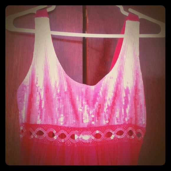 NWT Red sequin dress
