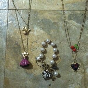 Lot of 3 Betsy Johnson pieces