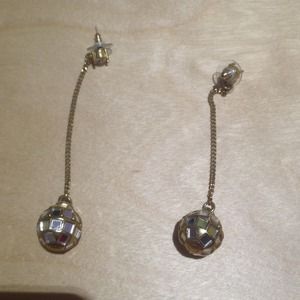 Betsey Johnson disco ball earrings