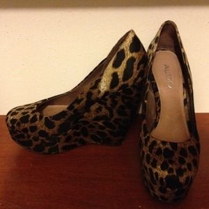 Aldo Cheetah Wedges