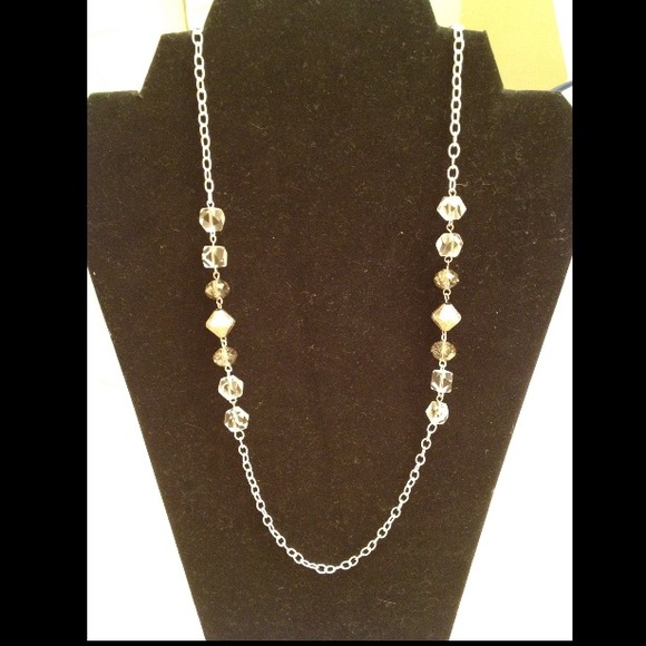 Beautiful silver and beaded necklace