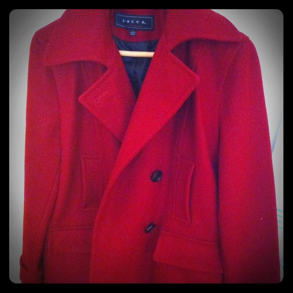 Red peacoat!