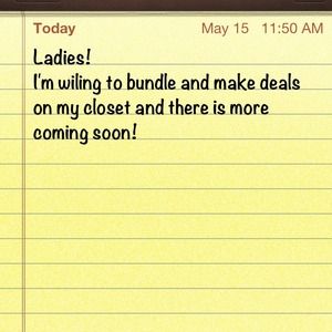 Willing to bundle and make deals!