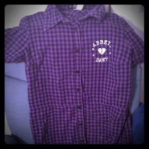 Abbey Dawn button up shirt.