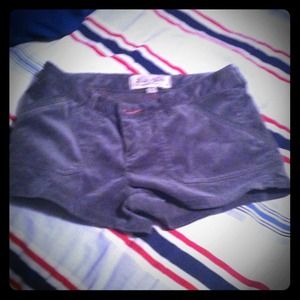 Grey corduroy shorts