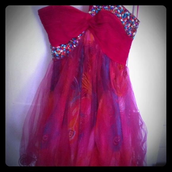 Pretty in pink short tutu dress