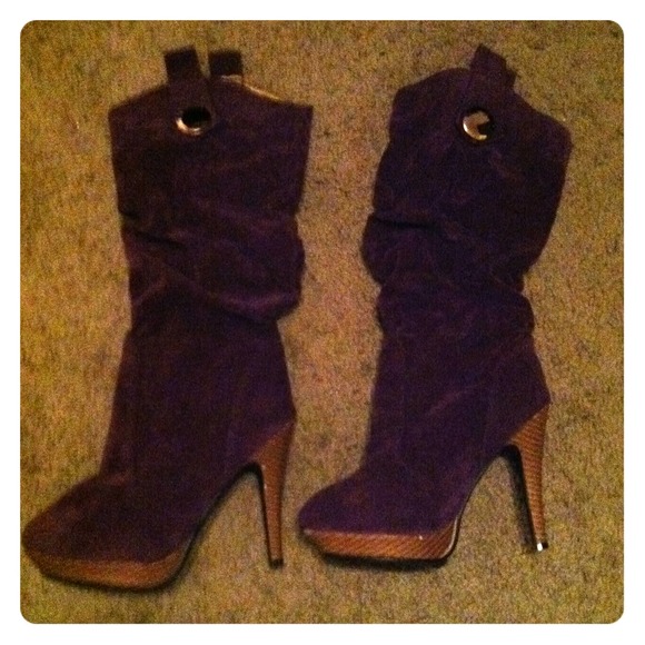 Purple boots