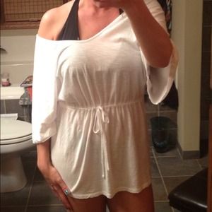 White beach cover up by Champion