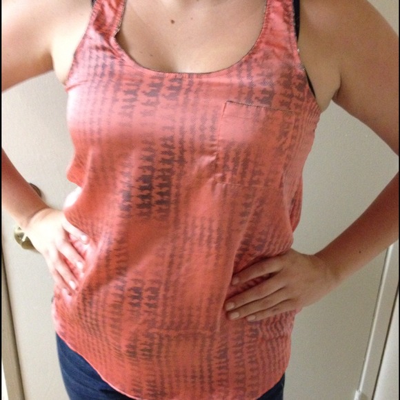 Silk razor back tank