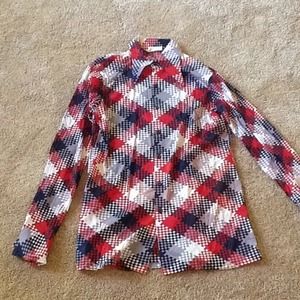 Men's disco shirt, vintage 1970's