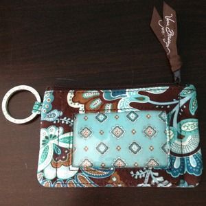 Vera Bradley Zip ID Case in Java Blue