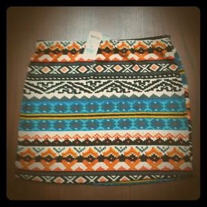 *RESERVED FOR @marycake* Aztec Print Skirt